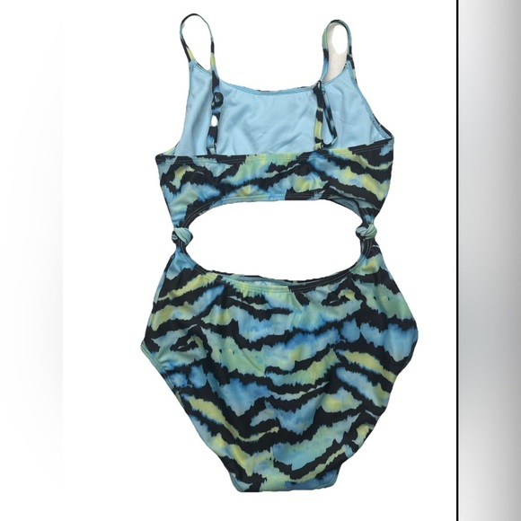 Art Class Blue Tiger Dream One Piece Swimsuit Girls Size Small NEW - Picture 5 of 9